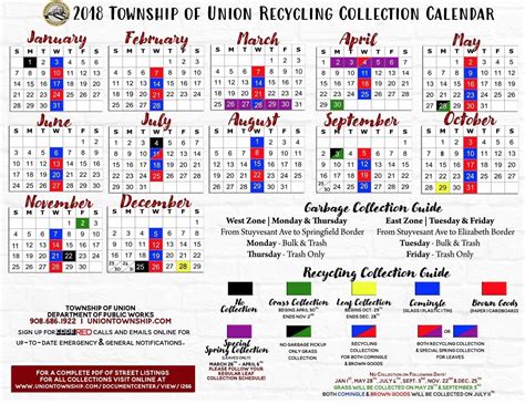 East Brunswick Recycling Calendar